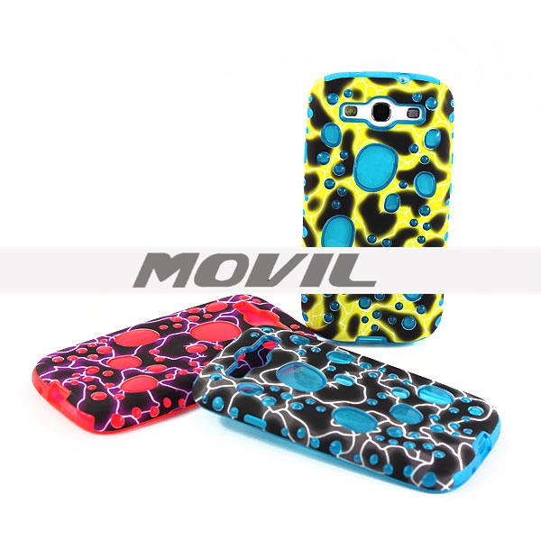 NP-2496 Burbujas de color funda para Samsung Galaxy S3 I9300-8